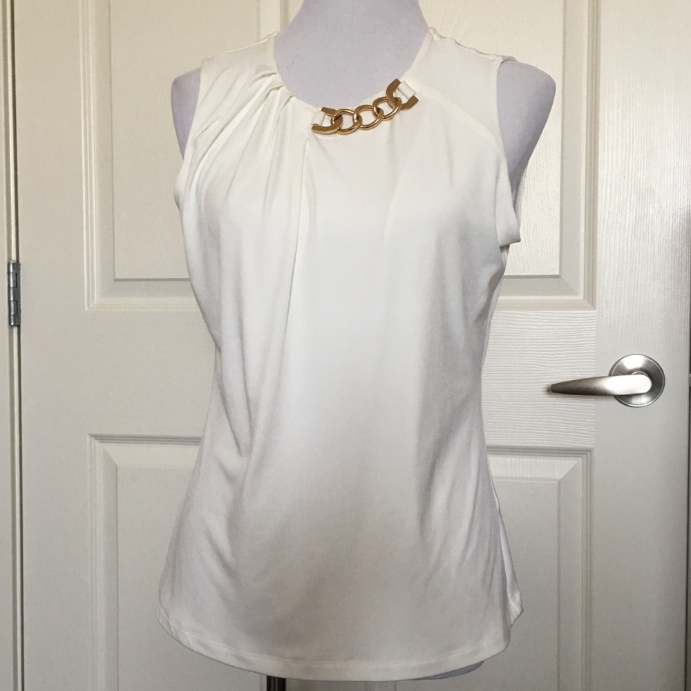 NWOT Ivanka Trump Cream Tank